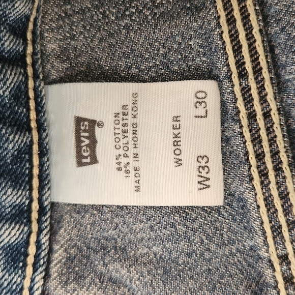 Levi's Worker 2003 Blue Denim Relaxed Fit Jeans - Picture 10 of 11